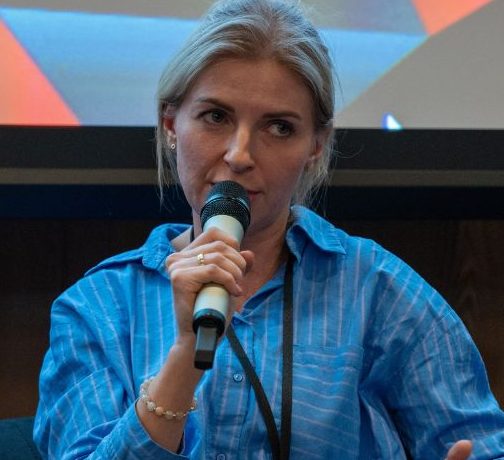 Emilia Danowska-Florczyk zabierająca głos w trakcie Kongresu