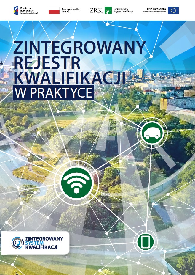 Okładka publikacji: Zintegrowany Rejestr Kwalifikacji w praktyce