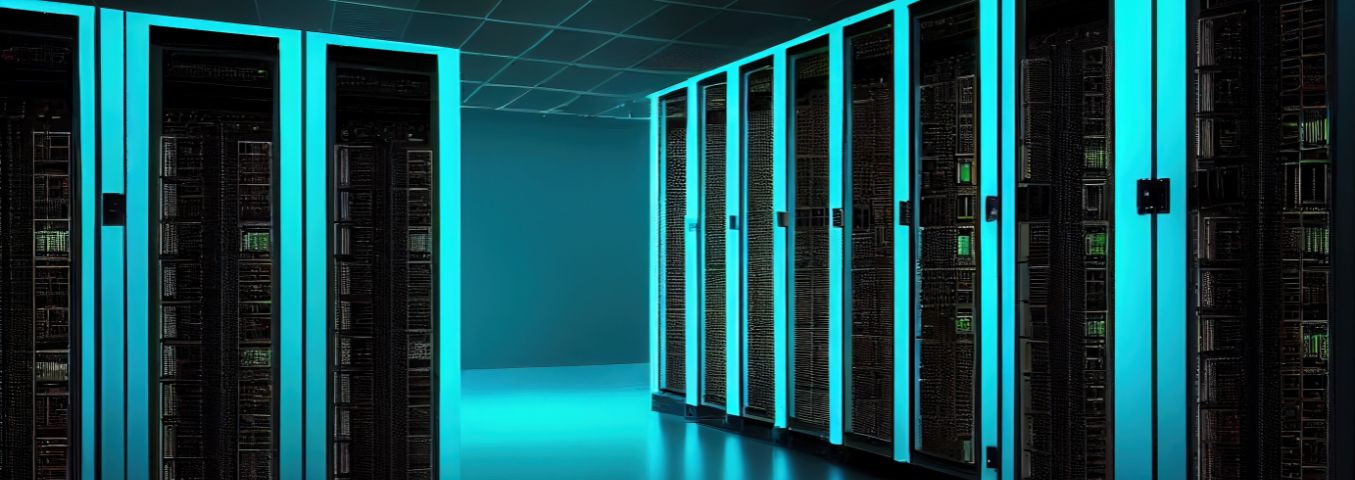 Pomieszczenie z komputerami