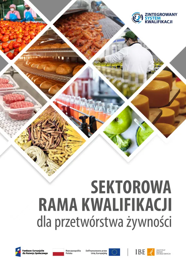Okładka publikacji Sektorowa Rama Kwalifikacji dla Przetwórstwa Żywności