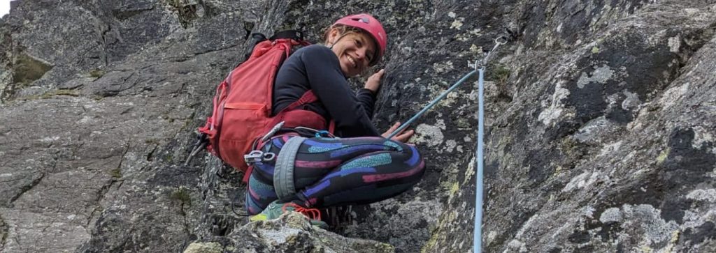 Anna Sitek wspina się na skały