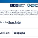 Przeglądarka Ram Kwalifikacji - pierwsza strona